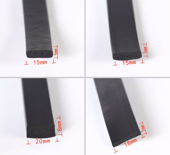 Tira adhesiva impermeable del sello de puerta de la espuma de goma de la esponja/tiras de EPDM de la protuberancia